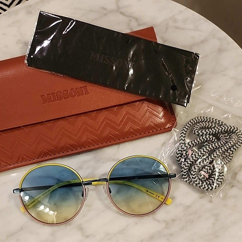 Missoni Blue Yellow & Pink Sunglasses